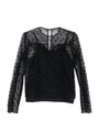 dottulle blouse/black