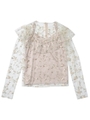 flowertulle blouse/offwhite