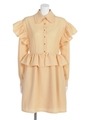 frillshirt one-piece/yellow