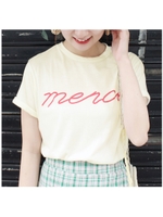 merci Tシャツ/クリーム