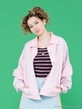 nylon raffle jacket/PINK