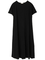 ・Aラインカットワンピース/ブラック