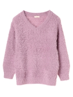 ・フェザーモールニットプルオーバー/ライトピンク