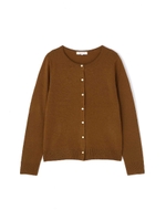 ｜美人百花　１２月号掲載｜ウールカシミア 12Gニットカーディガン/ブラウン�5(055)