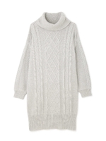 《EDIT COLOGNE》ケーブルニットワンピース/グレー(020)