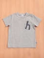 [ベビー]スーピマコットンプリントTシャツ/杢グレー