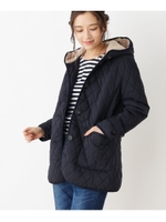 【4(LL)WEB限定サイズ】キルティングショートジャケット/ネイビー(093)