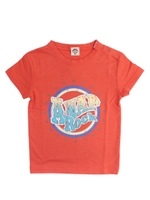 【ANAP KIDS】USED風プリントROCKTシャツ/レッド(025)