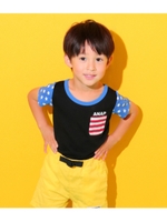 【ANAP KIDS】 フラッグパターンTシャツ/ブラック(027)