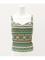 【ANAP】ネイティブ柄ビスチェ/ベージュ(005)