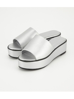 【AZUL BY MOUSSY】Fレザー厚底サンダル/SLV