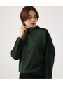 【AZUL BY MOUSSY】ハイネックサイドラインリブニットプルオーバー/GRN