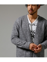 【AZUL BY MOUSSY】ヘリンボン起毛トッパー/T.GRY