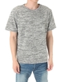 【AZUL BY MOUSSY】ミニ裏毛クルーネック半袖TEE/GRY