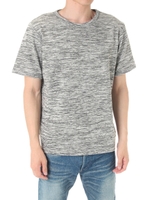 【AZUL BY MOUSSY】ミニ裏毛クルーネック半袖TEE/GRY
