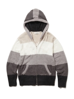 【GELATO PIQUE HOMME】’ベビモコ’ブロックボーダーパーカー/GRY