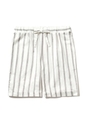【GELATO PIQUE HOMME】スラブツイルストライプハーフパンツ/GRY