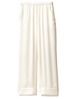 【Joel Robuchon & gelato pique】ヴィンテージサテンロングパンツ/OWHT