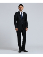 【J∞QUALITY】シャドーオルタネートストライプ 2Bスーツ/ブラック(319)