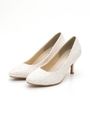 【LD prime】お花レースパンプス（8L19-07064A）/ベージュ