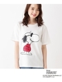 【OPAQUE.CLIP × PEANUTS】プリントTシャツ/ホワイト系(002)