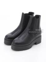 【R&E】モールドソールサイドゴアブーツ/ブラック