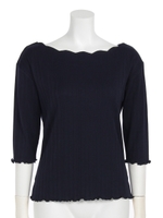 【Rew de Rew】スカラネックカットソー（8R15-08025）/ネイビー