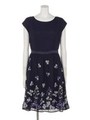 【Rew de Rew】花柄刺繍入りワンピース（8R05-08035）/ネイビー