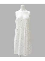 【Sandie anap】ピンドットフレアキャミワンピース/ホワイト(001)