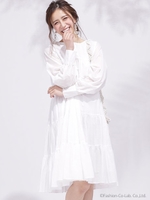 【WEB限定】 ティアードワンピース/オフホワイト