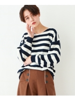 【WEB限定カラーあり・洗濯機で洗える・抗菌防臭・蓄熱】ソフトウォームニット/ネイビー(393)