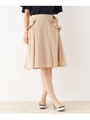 【WEB限定プライス】【WEB限定サイズ(SS・LL)あり】フリルフレアスカート/ベージュ(052)