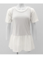 【anap mimpi】シフォン付きタンクアンサンブル/ホワイト(001)