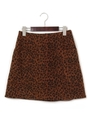 【oneway glamorous】レオパードミニSK/ライトブラウン