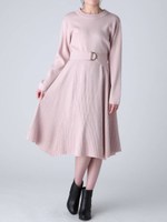 【sw】リブニットロングワンピース/PNK