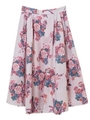 【スカート】花柄ブーケフレアスカート/ピンク