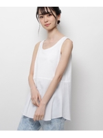 【洗える】シルケットコットンプルオーバー/ホワイト(001)