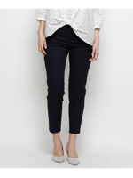 【洗える】ソフトコットンストレッチパンツ/ネイビー(093)