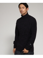 ◆【洗える】ウォッシャブル タートルネックニット/パープル(083)