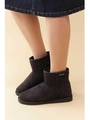 ◆インヒールフェイクムートンブーツ/ブラック(010)