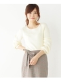 ◆ワイドリブニット/アイボリー(004)