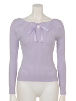 ３ＷＡＹ長袖リブニット/ラベンダー