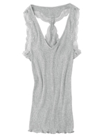 ＳＡＬＯＮ　ｂｙ　ＰＪ／レーヨンコットンリブタンク/ヘザーグレー