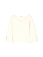 アンゴラモヘアスカラベルニット/ホワイト(030)