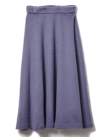 ウールサーキュラースカート/サックス