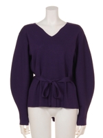 ウエストマークニットプルオーバー/PPL