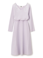 エリシシュウニットワンピース/ラベンダー