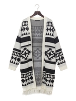 オルテガジャガード5GGニットカーデ/ホワイト系その他