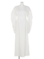 カットソーマキシワンピ/white