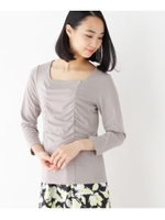 ギャザープルオーバー/グレー(012)